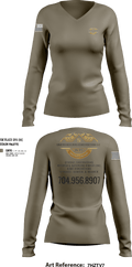 Unified Builders Construction LLC 53050884 Women's Long Sleeve V-neck Shirt - 252
