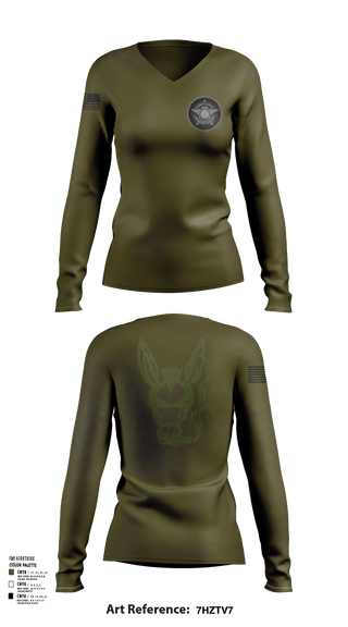 Womens Long Sleeve Vneck Shirt, Lowndes County Sheriff’s Office Special Operations Division, , Teamtime, Team time, sublimation, custom sports apparel, team uniforms, spirit wear, spiritwear, sports uniforms, custom shirts, team store, custom team store, fundraiser sports, apparel fundraiser