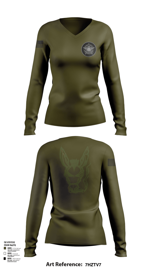 Womens Long Sleeve Vneck Shirt, Lowndes County Sheriff’s Office Special Operations Division, , Teamtime, Team time, sublimation, custom sports apparel, team uniforms, spirit wear, spiritwear, sports uniforms, custom shirts, team store, custom team store, fundraiser sports, apparel fundraiser