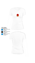 3 O's 95365157 Women's Short Sleeve V-neck Shirt - 18