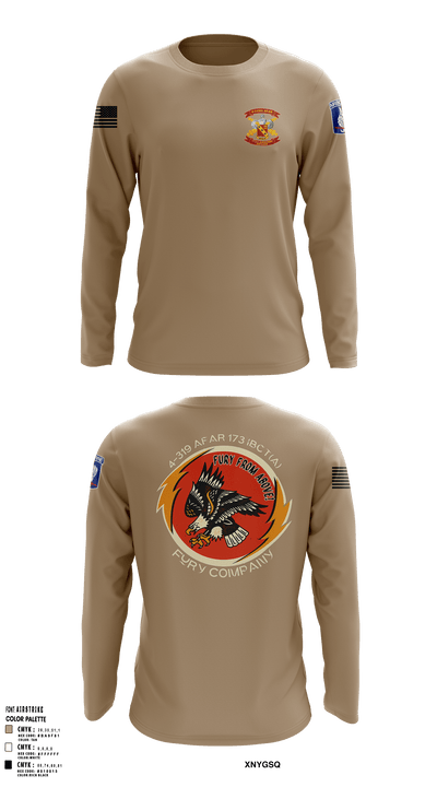 FCO 4-319 AFAR, 173 IBCT(A) 62795689 Long Sleeve Performance Shirt - 4