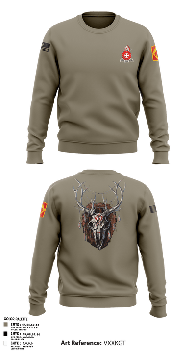 Bravo 1st BN 14th FAR 722916 Crew Neck Sweatshirt - 1