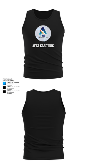 Tank Top, AFCI ELECTRIC, , Teamtime, Team time, sublimation, custom sports apparel, team uniforms, spirit wear, spiritwear, sports uniforms, custom shirts, team store, custom team store, fundraiser sports, apparel fundraiser