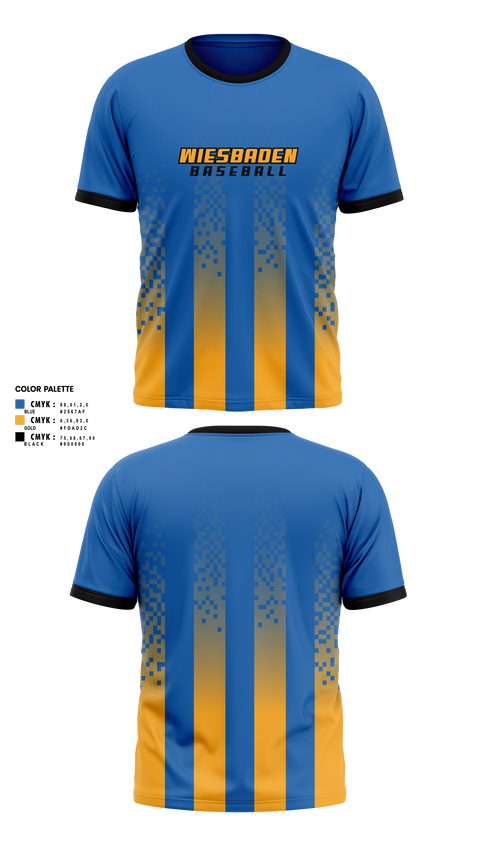 Short Sleeve Performance Shirt, Wiesbaden, Baseball, Teamtime, Team time, sublimation, custom sports apparel, team uniforms, spirit wear, spiritwear, sports uniforms, custom shirts, team store, custom team store, fundraiser sports, apparel fundraiser