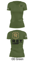 RET CORP 33326250 Women's Short Sleeve V-neck Shirt - 46