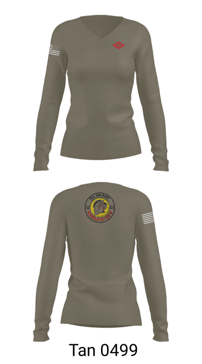 NMCB 25 CTG 56.2 1038255 Women's Long Sleeve V-neck Shirt - 73