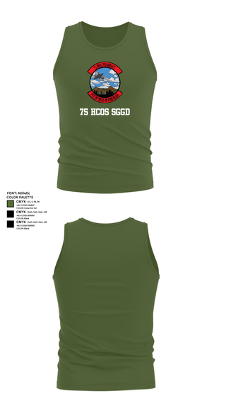 Tank Top, 75 HCOS SGGD, Air Force, Teamtime, Team time, sublimation, custom sports apparel, team uniforms, spirit wear, spiritwear, sports uniforms, custom shirts, team store, custom team store, fundraiser sports, apparel fundraiser