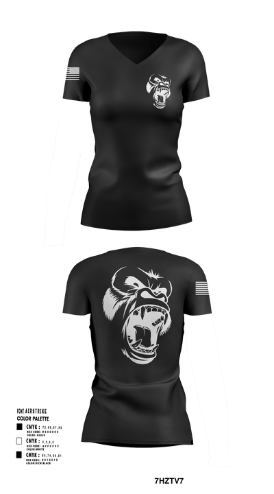 USS CARL VINSON 40544561 Women's Short Sleeve V-neck Shirt - 125