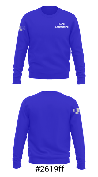 Crew Neck Sweatshirt, KB’s LawnCare, , Teamtime, Team time, sublimation, custom sports apparel, team uniforms, spirit wear, spiritwear, sports uniforms, custom shirts, team store, custom team store, fundraiser sports, apparel fundraiser