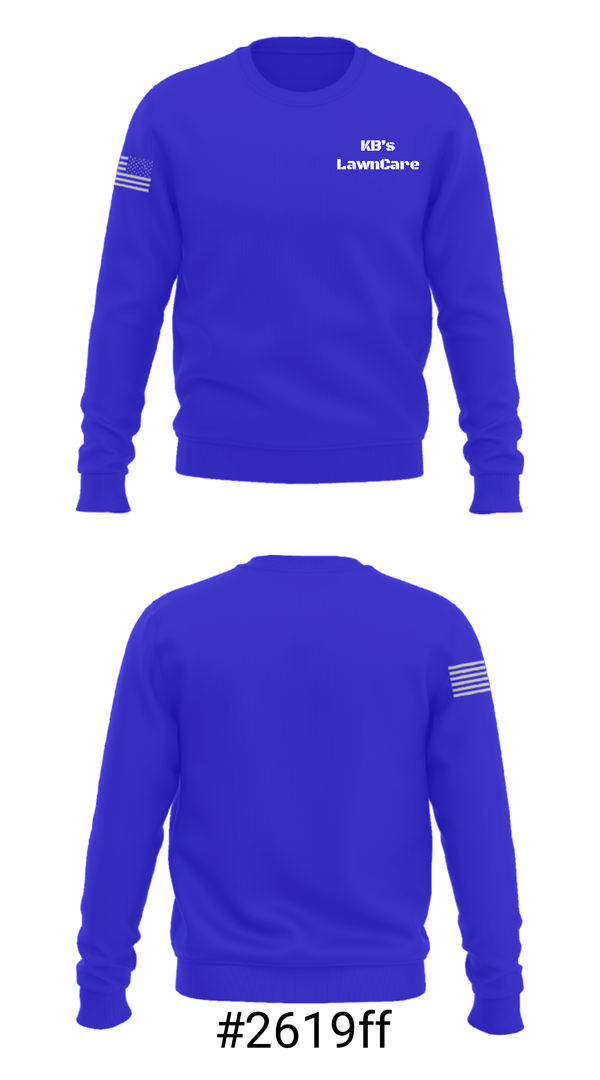 Crew Neck Sweatshirt, KB’s LawnCare, , Teamtime, Team time, sublimation, custom sports apparel, team uniforms, spirit wear, spiritwear, sports uniforms, custom shirts, team store, custom team store, fundraiser sports, apparel fundraiser