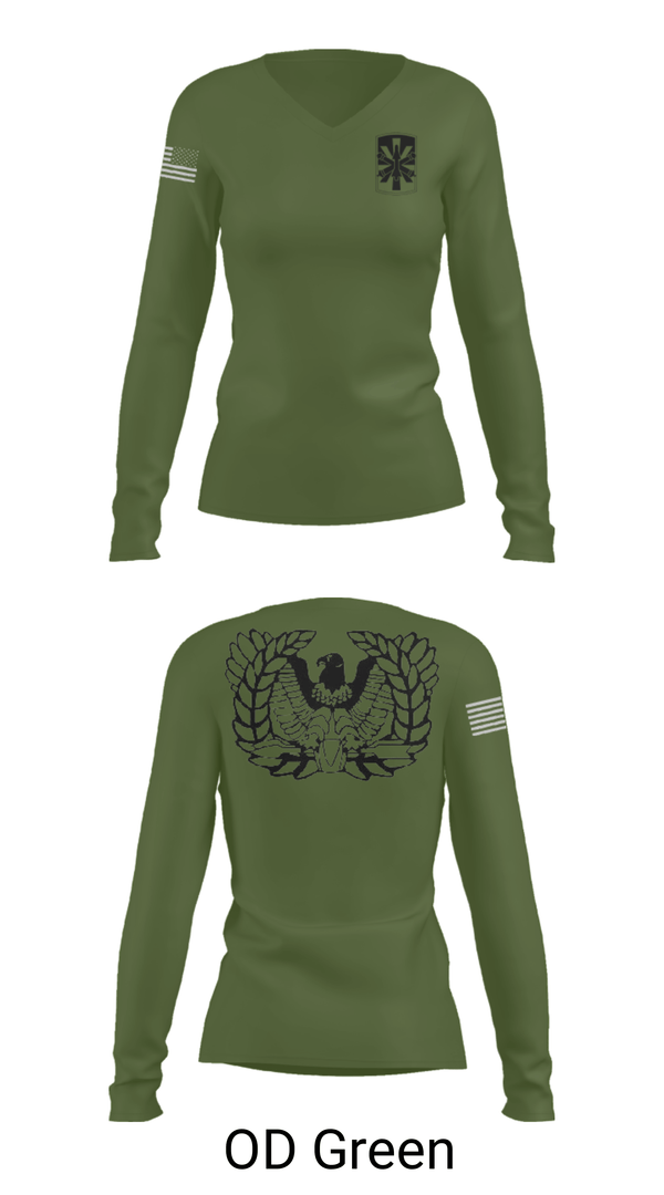 Womens Long Sleeve Vneck Shirt, 2/43 ADA, Army, Teamtime, Team time, sublimation, custom sports apparel, team uniforms, spirit wear, spiritwear, sports uniforms, custom shirts, team store, custom team store, fundraiser sports, apparel fundraiser