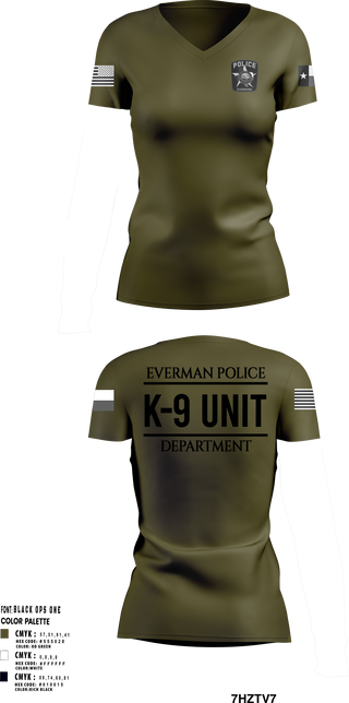 Womens Short Sleeve Vneck Shirt, K9-Unit, Police, Teamtime, Team time, sublimation, custom sports apparel, team uniforms, spirit wear, spiritwear, sports uniforms, custom shirts, team store, custom team store, fundraiser sports, apparel fundraiser