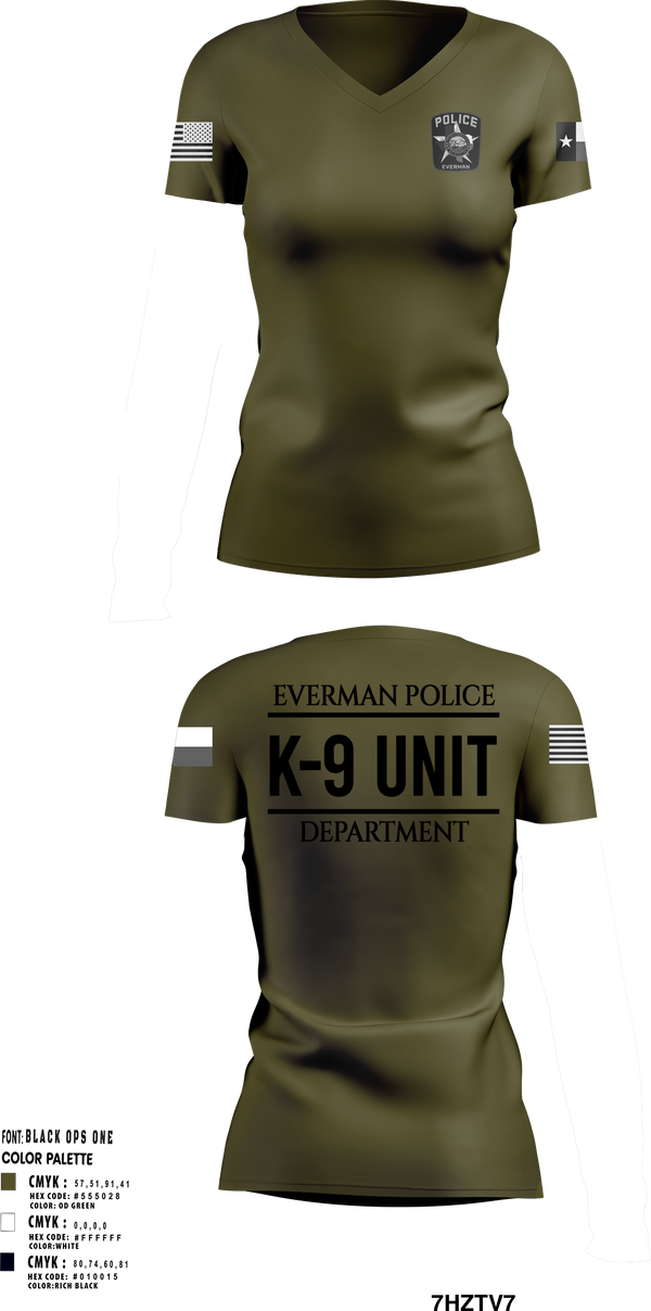 Womens Short Sleeve Vneck Shirt, K9-Unit, Police, Teamtime, Team time, sublimation, custom sports apparel, team uniforms, spirit wear, spiritwear, sports uniforms, custom shirts, team store, custom team store, fundraiser sports, apparel fundraiser