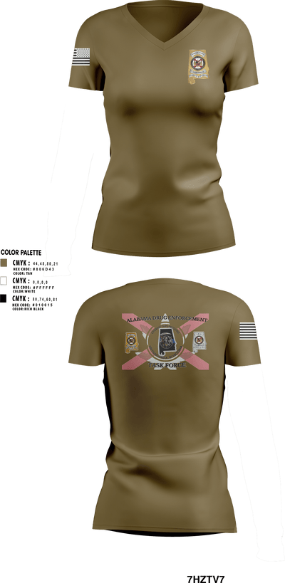 Narco Nook 16908383 Women's Short Sleeve V-neck Shirt - 10