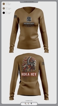 Comanche Squad 4858933 Women's Long Sleeve V-neck Shirt -1 10