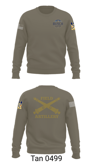 Crew Neck Sweatshirt, Busch Latte, Army, Teamtime, Team time, sublimation, custom sports apparel, team uniforms, spirit wear, spiritwear, sports uniforms, custom shirts, team store, custom team store, fundraiser sports, apparel fundraiser
