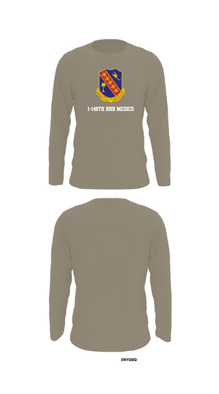 Long Sleeve Performance Shirt, 1-148th HHB Medics, , Teamtime, Team time, sublimation, custom sports apparel, team uniforms, spirit wear, spiritwear, sports uniforms, custom shirts, team store, custom team store, fundraiser sports, apparel fundraiser