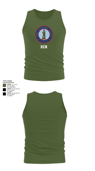 Tank Top, Ben, National Guard, Teamtime, Team time, sublimation, custom sports apparel, team uniforms, spirit wear, spiritwear, sports uniforms, custom shirts, team store, custom team store, fundraiser sports, apparel fundraiser