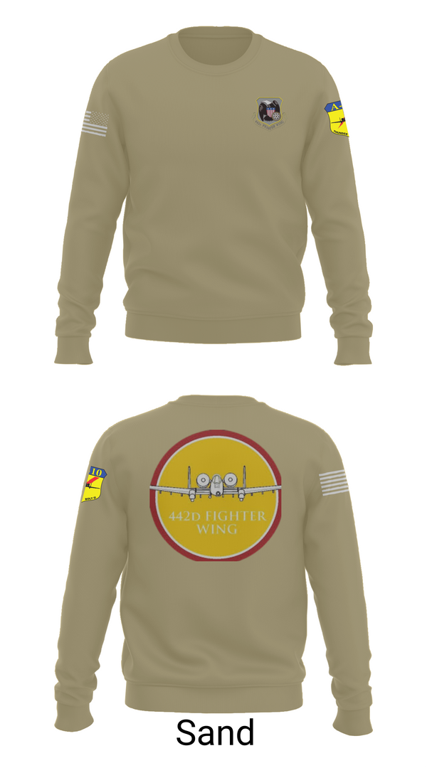 Crew Neck Sweatshirt, 442D FW, , Teamtime, Team time, sublimation, custom sports apparel, team uniforms, spirit wear, spiritwear, sports uniforms, custom shirts, team store, custom team store, fundraiser sports, apparel fundraiser