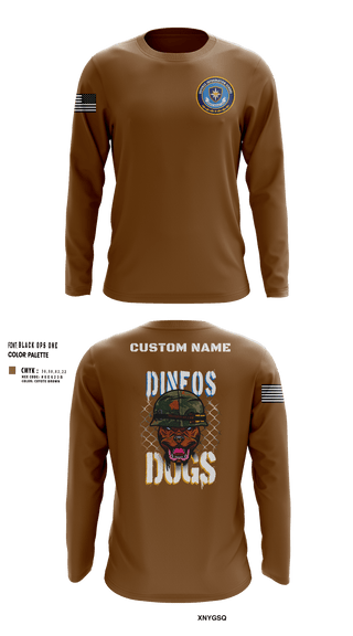Long Sleeve Performance Shirt, DINFOS, Army, Teamtime, Team time, sublimation, custom sports apparel, team uniforms, spirit wear, spiritwear, sports uniforms, custom shirts, team store, custom team store, fundraiser sports, apparel fundraiser