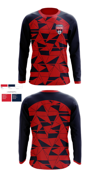 Long Sleeve Performance Shirt, Elkhorn Athletic Association, Men's Soccer, Teamtime, Team time, sublimation, custom sports apparel, team uniforms, spirit wear, spiritwear, sports uniforms, custom shirts, team store, custom team store, fundraiser sports, apparel fundraiser