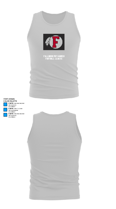 Fallbrook Pop Warner Football League 2743978 Tank Top - 13