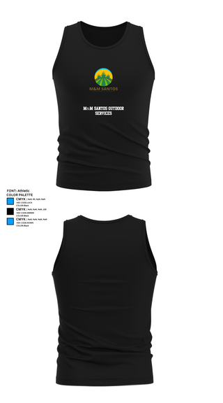 Tank Top, M&M Santos Outdoor Services, , Teamtime, Team time, sublimation, custom sports apparel, team uniforms, spirit wear, spiritwear, sports uniforms, custom shirts, team store, custom team store, fundraiser sports, apparel fundraiser