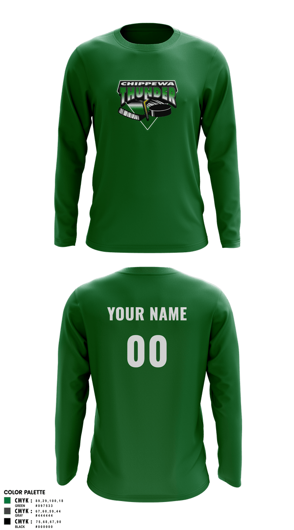 Long Sleeve Performance Shirt, Chippewa Youth Hockey, Spirit Store, Teamtime, Team time, sublimation, custom sports apparel, team uniforms, spirit wear, spiritwear, sports uniforms, custom shirts, team store, custom team store, fundraiser sports, apparel fundraiser