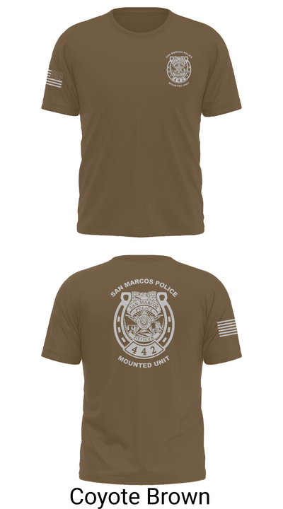 San Marcos Police Mounted Unit 48191371 Short Sleeve Performance Shirt - 15