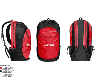 Gear Bag, Allatoona, Men's Basketball, Teamtime, Team time, sublimation, custom sports apparel, team uniforms, spirit wear, spiritwear, sports uniforms, custom shirts, team store, custom team store, fundraiser sports, apparel fundraiser