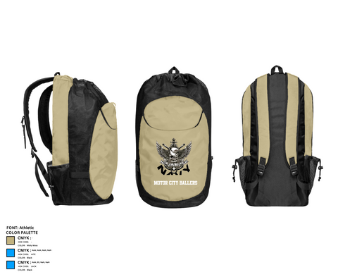 Gear Bag, Motor City Ballers, Men's Basketball, Teamtime, Team time, sublimation, custom sports apparel, team uniforms, spirit wear, spiritwear, sports uniforms, custom shirts, team store, custom team store, fundraiser sports, apparel fundraiser