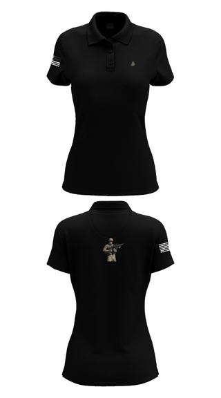 Womens Short Sleeve Performance Polo, MS ADT SECFOR, Army, Teamtime, Team time, sublimation, custom sports apparel, team uniforms, spirit wear, spiritwear, sports uniforms, custom shirts, team store, custom team store, fundraiser sports, apparel fundraiser