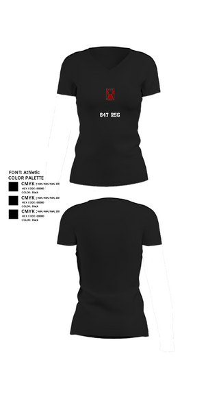 Womens Short Sleeve Vneck Shirt, 647 RSG, Army, Teamtime, Team time, sublimation, custom sports apparel, team uniforms, spirit wear, spiritwear, sports uniforms, custom shirts, team store, custom team store, fundraiser sports, apparel fundraiser