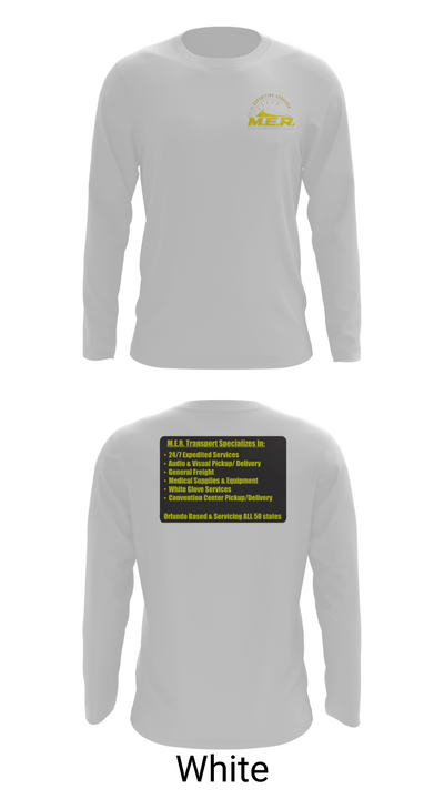 M.E.R. TRANSPORT LLC 858863 Long Sleeve Performance Shirt 7
