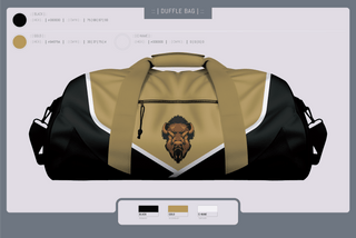 Duffle Bag, Hugo Buffaloes Tennis, Tennis, Teamtime, Team time, sublimation, custom sports apparel, team uniforms, spirit wear, spiritwear, sports uniforms, custom shirts, team store, custom team store, fundraiser sports, apparel fundraiser