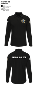 Eastern Shawnee Tribal Police 67427450 Long Sleeve Performance Polo - 1