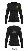 9th Comm Service company 88104614 Women's Long Sleeve V-neck Shirt - 37