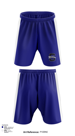Athletic Shorts With Pockets, Shawnee Middle School Cheer, Cheer, Teamtime, Team time, sublimation, custom sports apparel, team uniforms, spirit wear, spiritwear, sports uniforms, custom shirts, team store, custom team store, fundraiser sports, apparel fundraiser