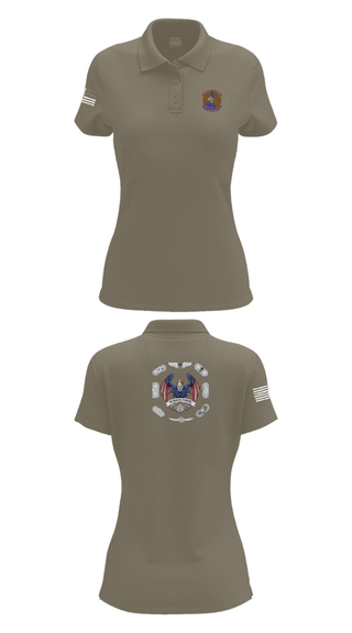 Women's Short Sleeve Performance Polo, 22nd OSS, Air Force, Teamtime, Team time, sublimation, custom sports apparel, team uniforms, spirit wear, spiritwear, sports uniforms, custom shirts, team store, custom team store, fundraiser sports, apparel fundraiser