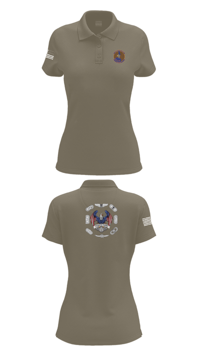 22nd OSS 19012773 Women's Short Sleeve Performance Polo  - 75
