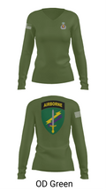Civil Affairs Schoolhouse 5293701 Women's Long Sleeve V-neck Shirt - 57