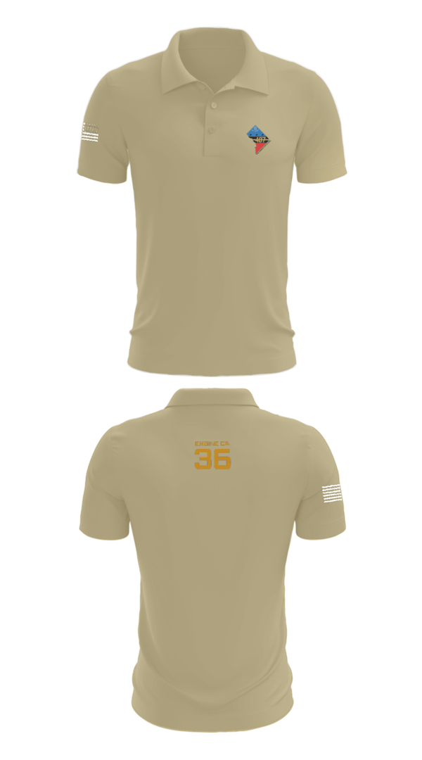 Short Sleeve Performance Polo, Rescue Engine 56DCFD RTC407, Fire Department, Teamtime, Team time, sublimation, custom sports apparel, team uniforms, spirit wear, spiritwear, sports uniforms, custom shirts, team store, custom team store, fundraiser sports, apparel fundraiser