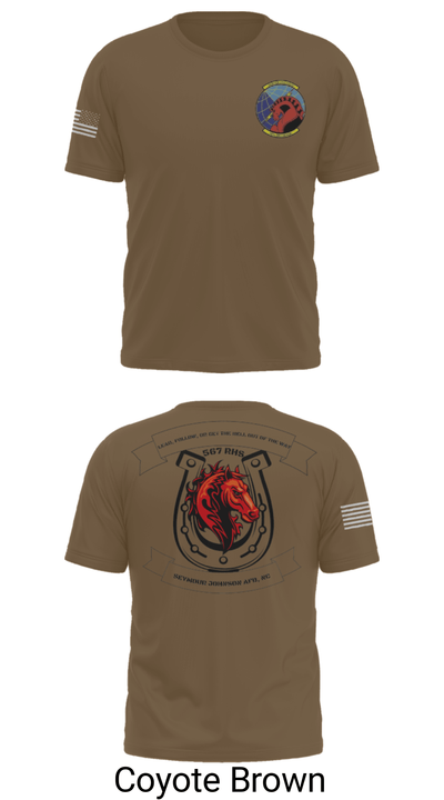 567 red horse 59779308 Short Sleeve Performance Shirt - 14