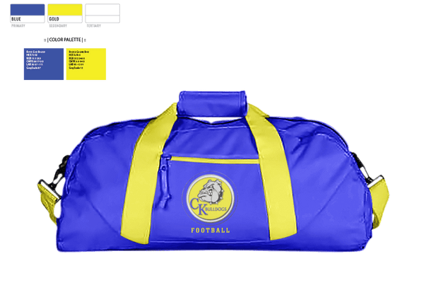 Duffle Bag, Claysburg-Kimmel Senior High School Football, Football, Teamtime, Team time, sublimation, custom sports apparel, team uniforms, spirit wear, spiritwear, sports uniforms, custom shirts, team store, custom team store, fundraiser sports, apparel fundraiser