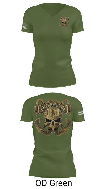 DB 95586877 Women's Short Sleeve V-neck Shirt - 46