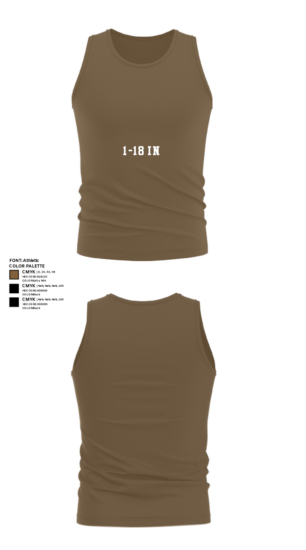 Tank Top, 1-18 IN, Army, Teamtime, Team time, sublimation, custom sports apparel, team uniforms, spirit wear, spiritwear, sports uniforms, custom shirts, team store, custom team store, fundraiser sports, apparel fundraiser
