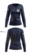Swampscott Police 55581807 Women's Long Sleeve V-neck Shirt - 6