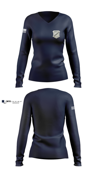 Womens Long Sleeve Vneck Shirt, Swampscott Police, Police, Teamtime, Team time, sublimation, custom sports apparel, team uniforms, spirit wear, spiritwear, sports uniforms, custom shirts, team store, custom team store, fundraiser sports, apparel fundraiser