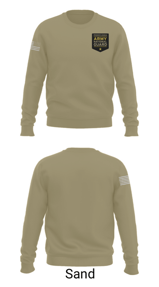 Crew Neck Sweatshirt, Recruiting, National Guard, Teamtime, Team time, sublimation, custom sports apparel, team uniforms, spirit wear, spiritwear, sports uniforms, custom shirts, team store, custom team store, fundraiser sports, apparel fundraiser
