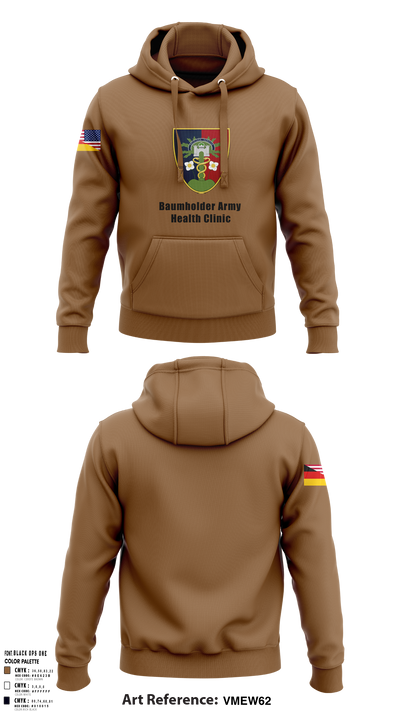 U.S. Army Health Clinic - Baumholder 42265508 Hoodie - 152